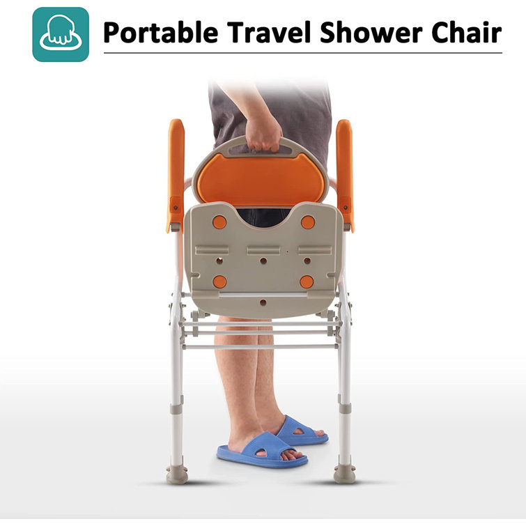 Folding travel shower discount chair